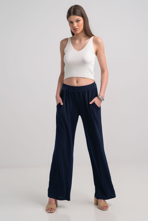  Παντελόνα ελαστική με τσέπες-1181